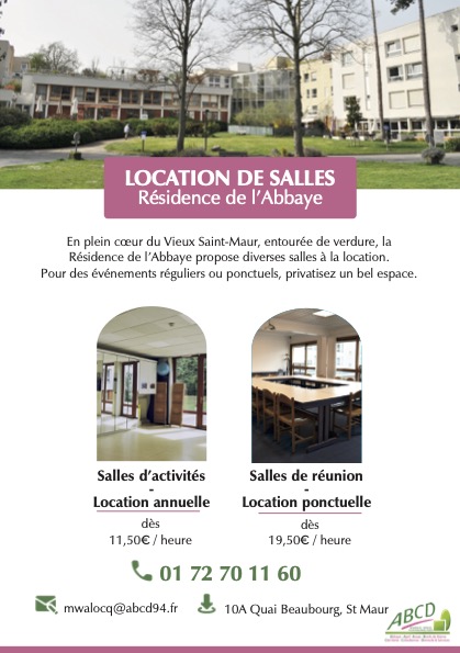 Abbaye - Location de salles - Flyers